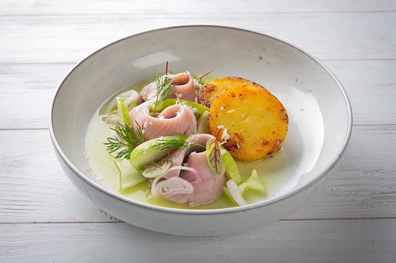 Seidenmatjes | Granny Smith | Wasabi | Staudensellerie