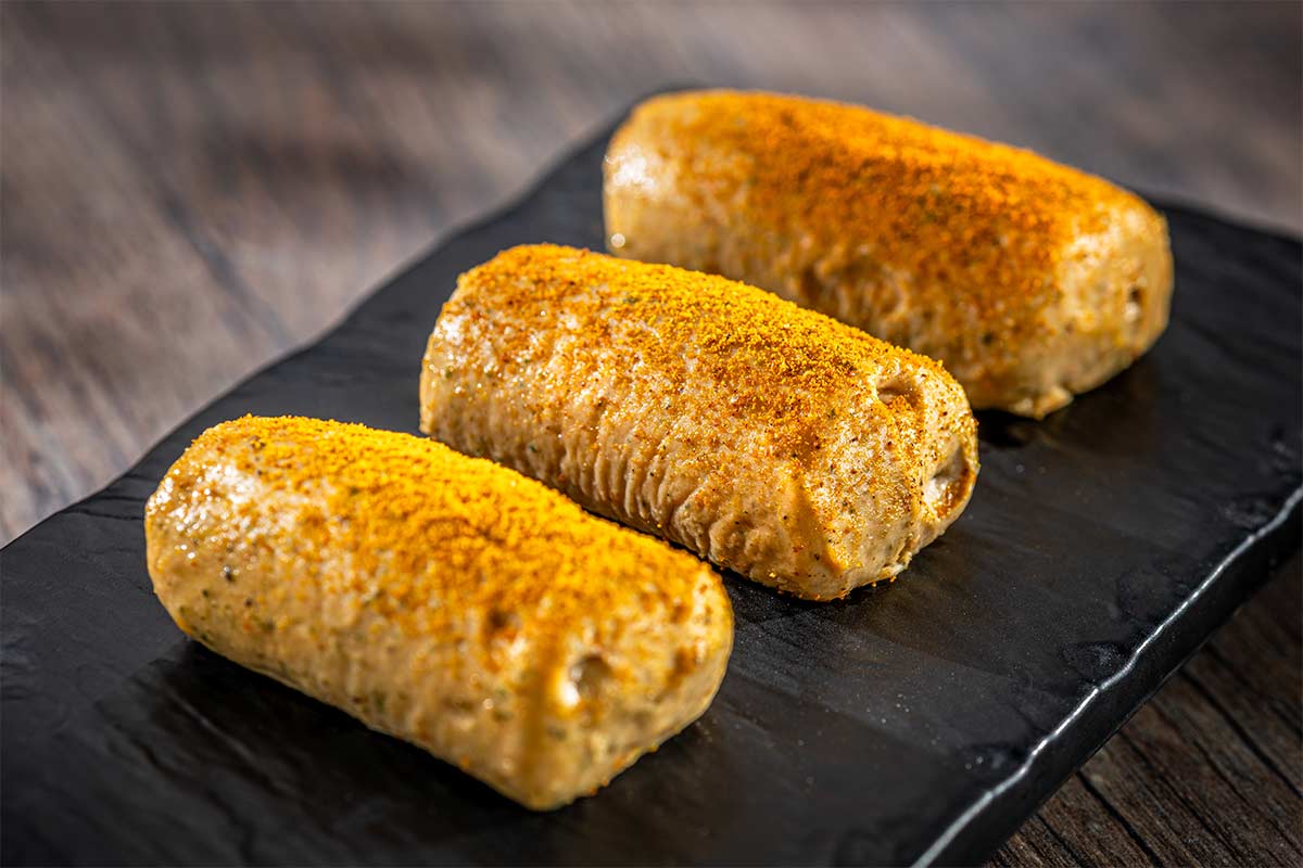 Süßkartoffel-Schaumsuppe mit Geflügelkroketten | Rezept