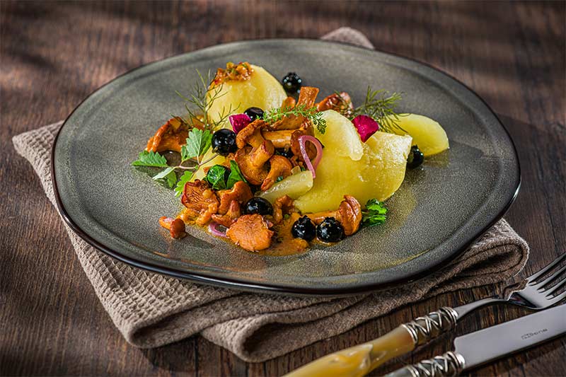 Pfifferlinge & Heidelbeeren