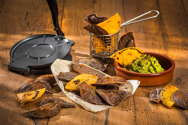 Tortillachips mit Aztekengold
