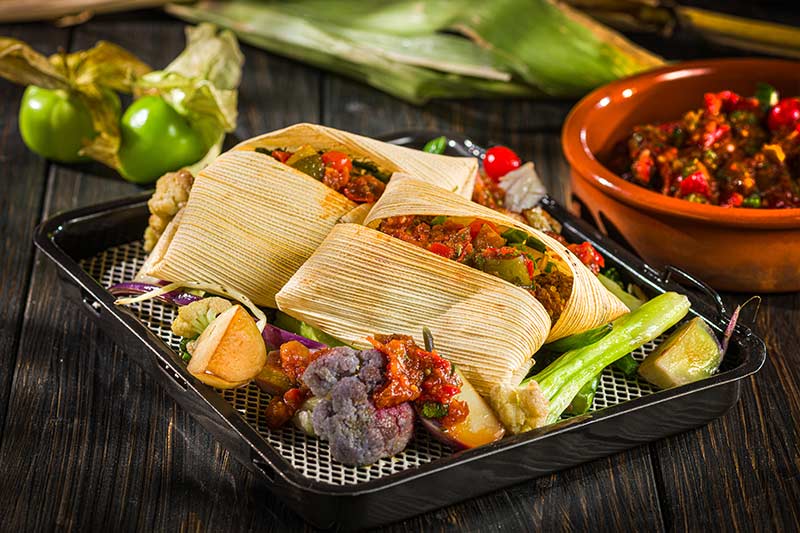 Gemüse-Tamales