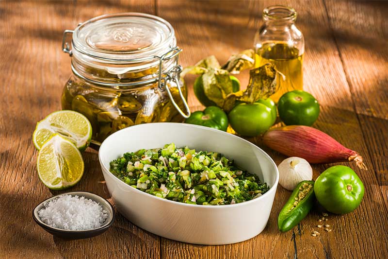 Salsa Verde Grüne-Tomaten-Salsa