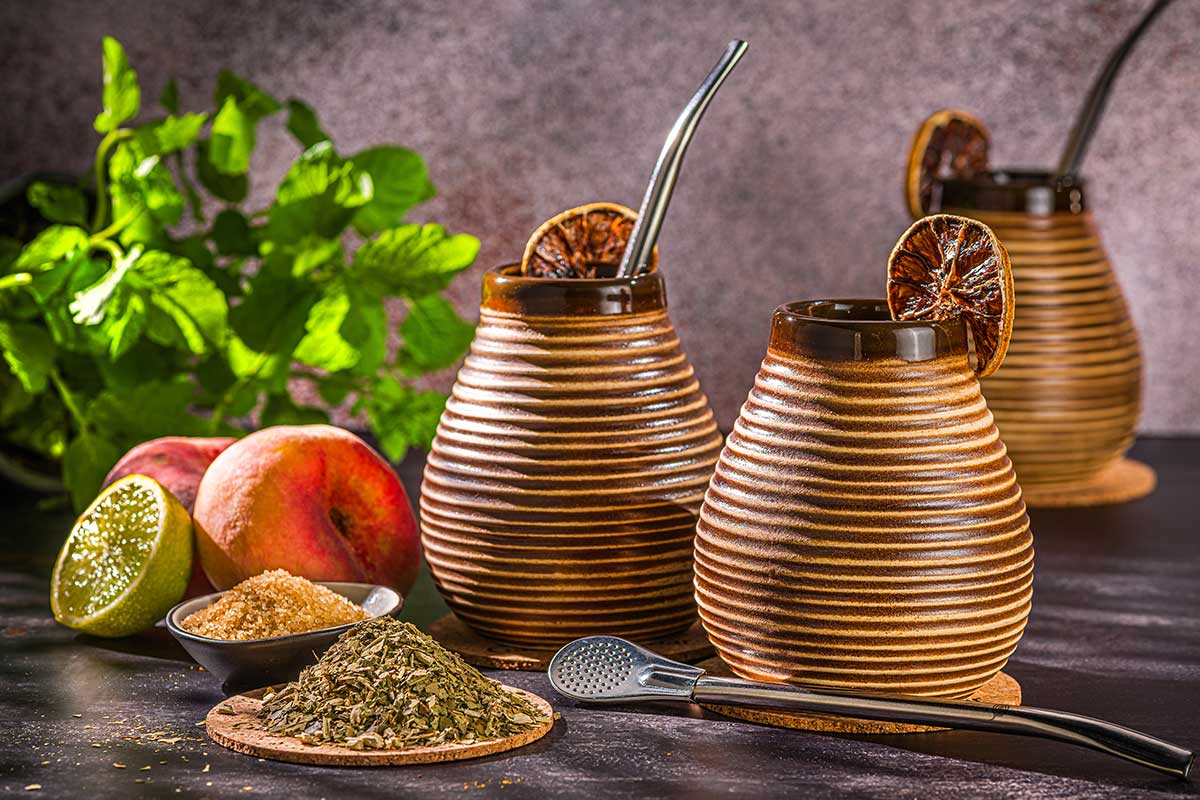 Peach-Limette Mate Tee