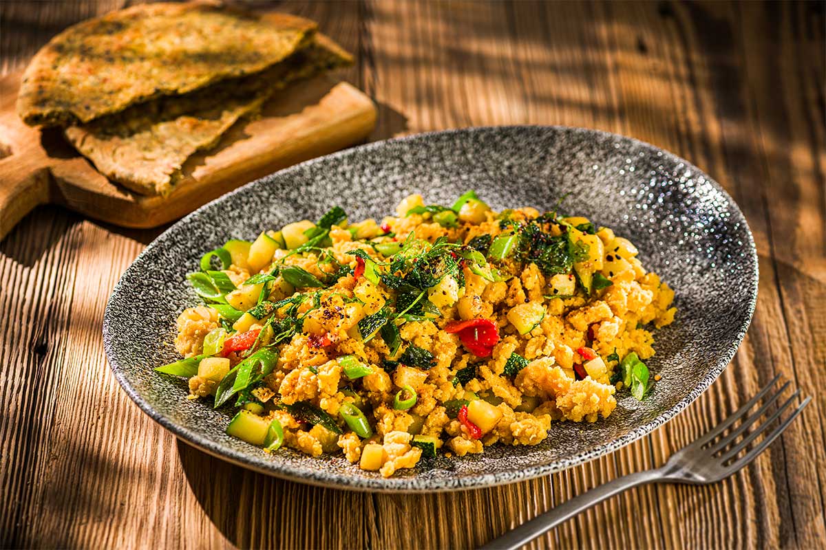 Ähtiopisches veganes Rührei