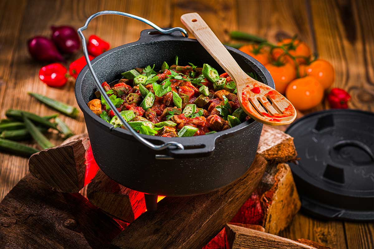 Bamya Okra-Lamm-Eintopf