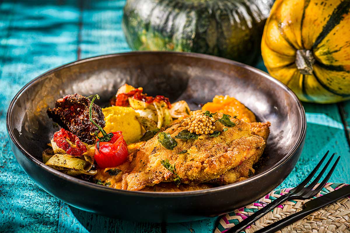 Krokodiltail / Pap / Kidneybohnencreme