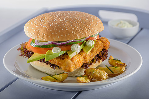 Chefs Fischburger mit Dillmayonnaise