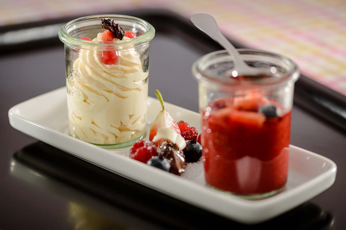 Bayerische Creme mit Erdbeermark | Rezept