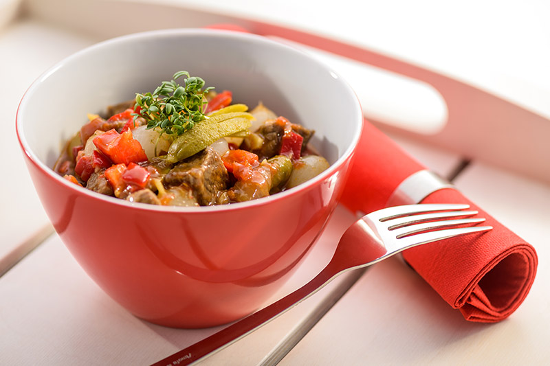 Rindfleischsalat mit Silberzwiebeln