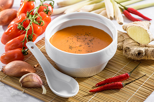 Thailändische Tomatensuppe