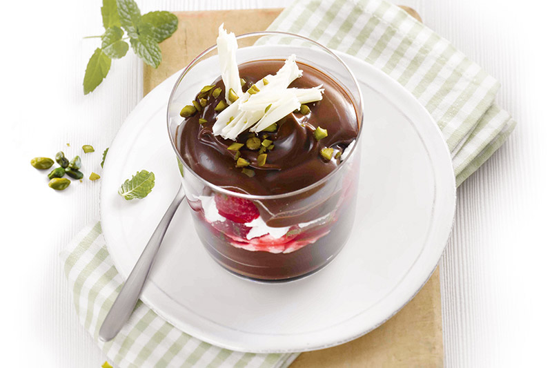 Schokoladen-Himbeer-Trifle