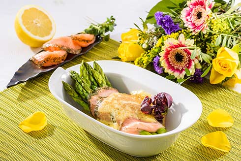 Spargel mit Graved Lachs