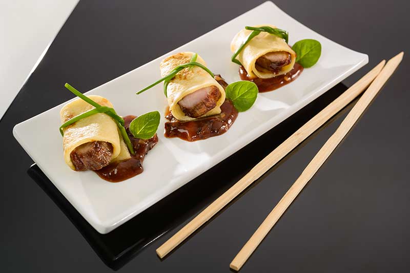 Pekingenten-Mandarin-Pfannkuchen