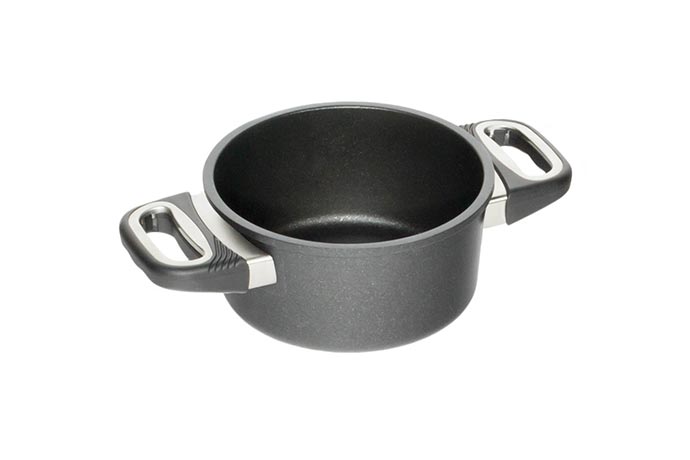 AMT Gastroguss, Kochtopf mit Griffen, 16 cm , H 8,5 cm