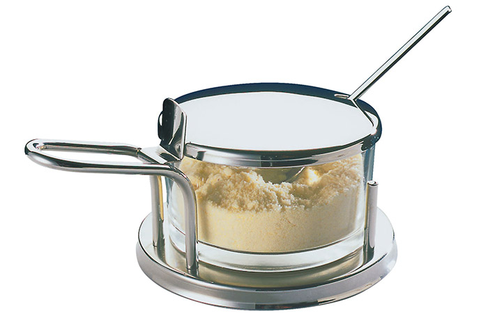 APS, Parmesan-Menage, inkl. Deckel, rund, 18/10, Ø 10,5 cm, H 7 cm