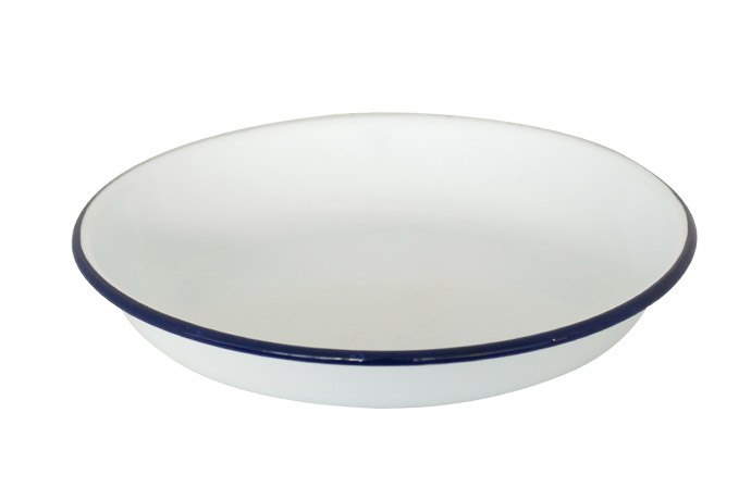 APS, Teller, weiß/blau, Ø24cm, 2 cm hoch