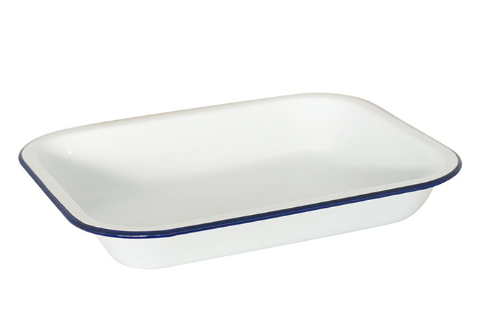 APS, Schale Emaille 28 x 23cm , H 4,5 cm , 1,9 l