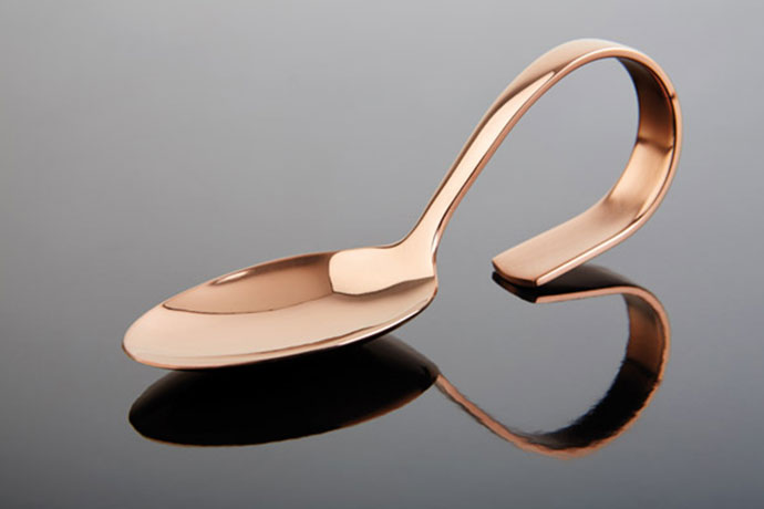 APS, Gourmet-Löffel Classic, Edelstahl Kupfer-Look, 12 cm     