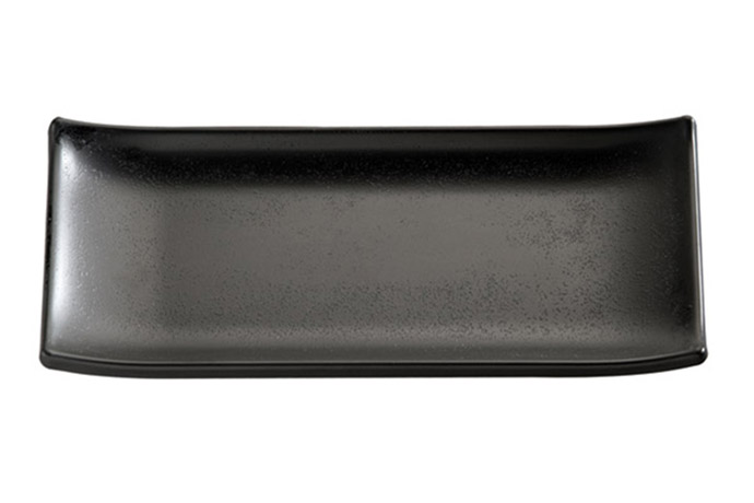 APS, Tablett Sushiboard "Zen", Melamin, schwarz, 22,5 x 9,5 cm
