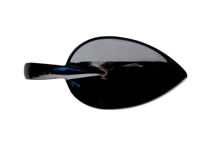 APS Fingerfood Löffel LEAF, Melamin schwarz, 10 x 4,5 cm, H 1,5 cm