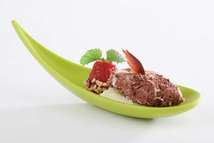 APS, Fingerfood L&#246;ffel „BOAT“, lemon-green, 14,5 x 4,5 cm , H 4,5 CM