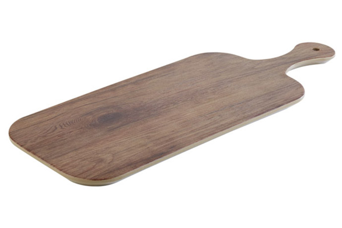 APS, Tablett OAK, Melamin, Holzoptik Eiche, 48 x 20 cm, H 1,5 cm