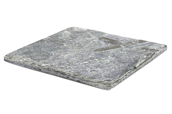 BHS, Playground, Schieferplatte eckig silbergrau, 25x25cm