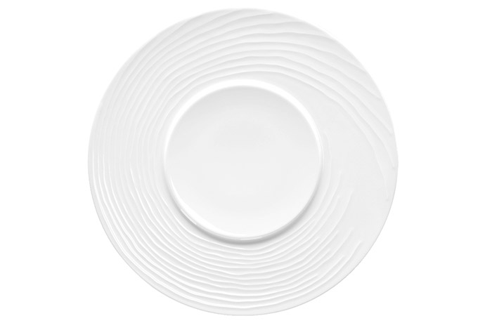 Bauscher, Serie Compliments, Strukturteller flach, 34 cm     