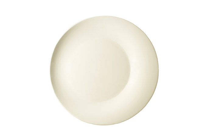 Bauscher, Serie Silhouette, Teller flach rund, asymmetrische Fahne, 28 cm