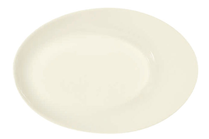 Bauscher, Serie Silhouette, Platte oval, mit Fahne, 32 cm