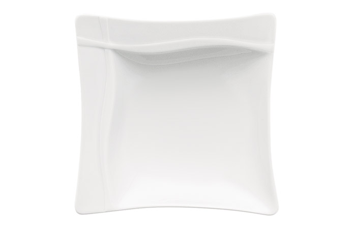 Bauscher, Serie Pleasure, Teller tief, Fahne, quadratisch, 26 x 26 cm, 0,70 l