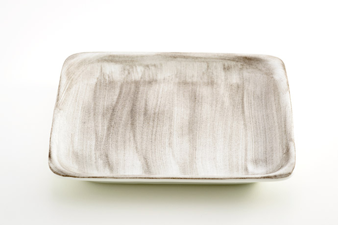 Bauscher, Serie b1100, Teller flach quadratisch, 21,5 x 21,5 cm, Dekor  Ceramica Gray 820299