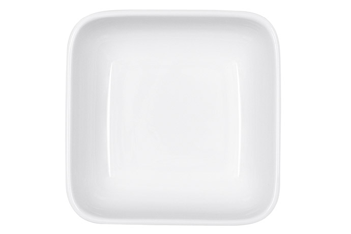 Bauscher, Serie Dialog, Salats, 11,7 x 11,7 cm, H 4 cm, breiter Rand, quadratisch, 0,30 l