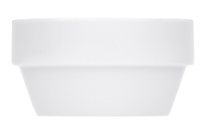 Bauscher, Serie Systemgeschirr, Relief Carat, Suppenschale mit Stapelrand, Ø 12,2 cm, H 6,3 cm,  0,43 l