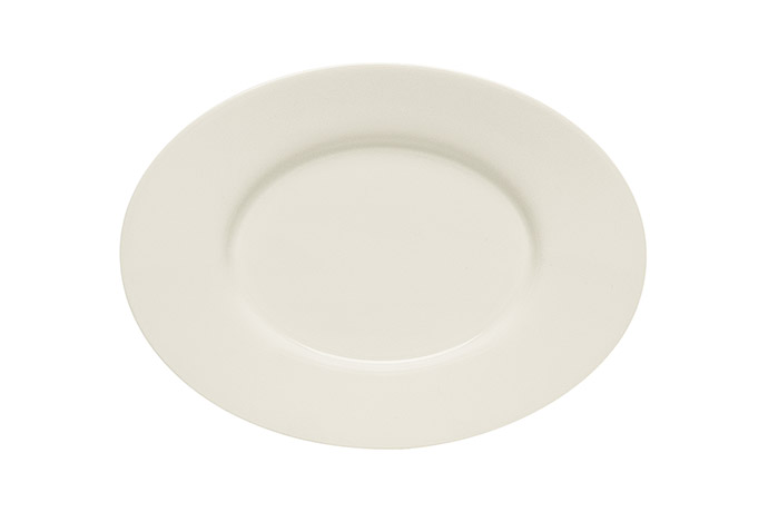 Bau.Platte oval Purity 18cm