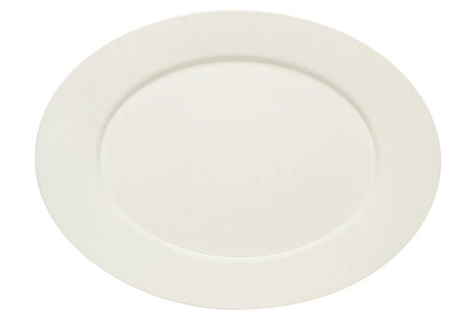 Bauscher, Serie Purity, Platte oval Fahne, 33 cm