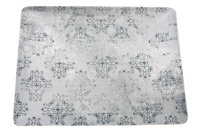 Bauscher, Serie Purity, Platte rechteckig coup, 20 x 15 cm, Dekor  425733 Antique Sea Salt