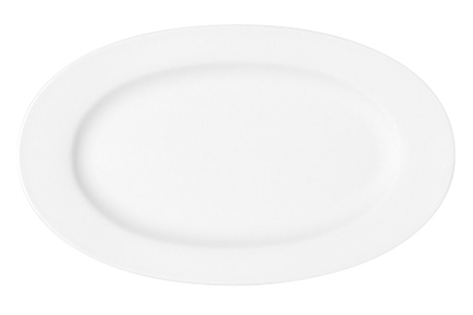 Bauscher, Serie Maitre, Platte oval, Fahne, 38 cm