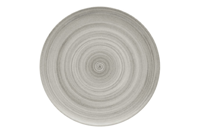 Bauscher, Serie Options, Teller flach Coup rund, 20 cm, Dekor Ceramica Gray