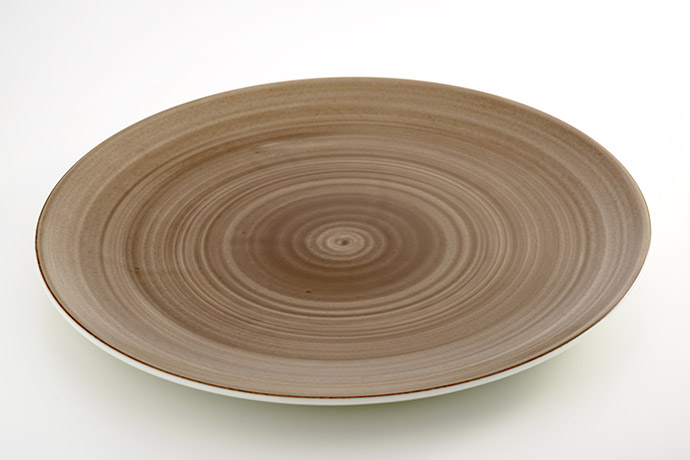 Bauscher, Serie Options, Teller flach Coup rund, 26 cm, Dekor Ceramica Wood