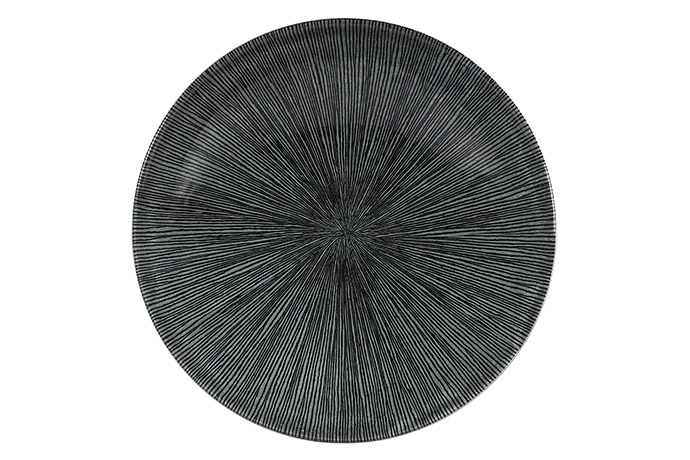 Churchill, Studio Prints , Agano Black, Triangel Bowl 24,8cm