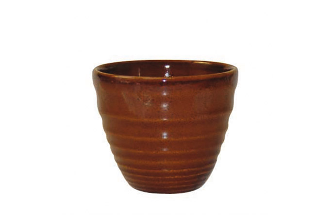 Churchill, Ripple Cinnamon, Dip Töpfchen, D 9,5 cm, H 8,3 cm