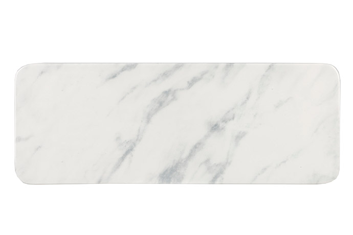 Churchill, Serie Alchemy, Marmorplatte rechteckig, grau, 37,6 x 14 cm