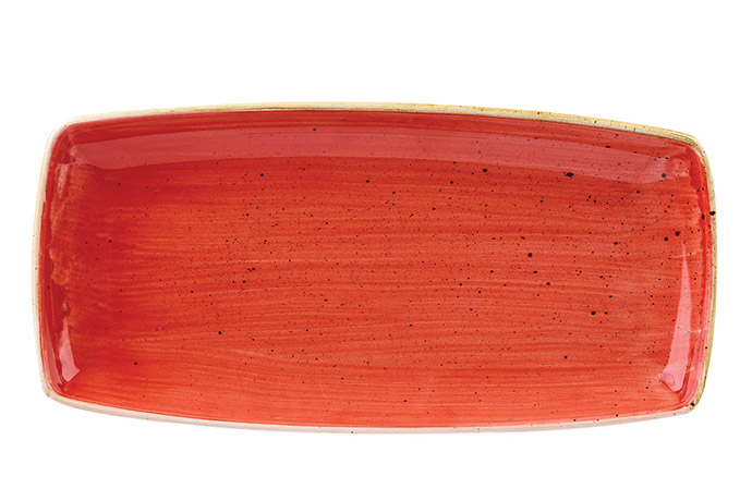 Churchill, Stonecast Berry Red Oblong Plate 11,75" Box