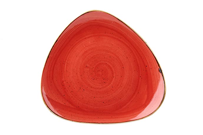 Churchill, Stonecast, Berry Red, Triangel Platte, 31,1 cm