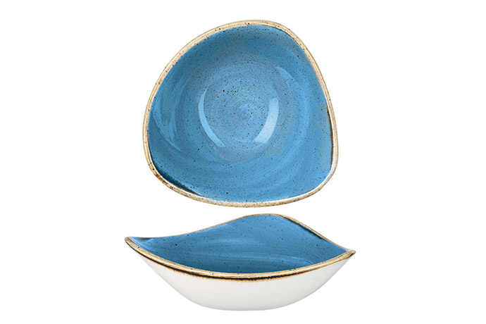 Churchill, Stonecast, Cornflower Blue, Triangel Bowl, 15,3 cm, 26 cl
