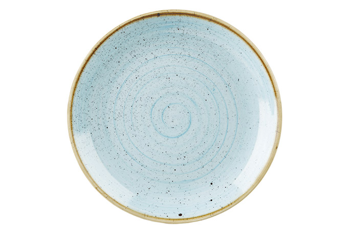 Churchill, Serie Stonecast, Duck Egg Blue, Teller flach, 26 cm