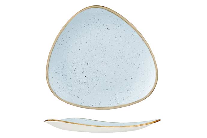 Churchill, Stonecast, Duck Egg Blue, Triangle Plate, 31,1 cm