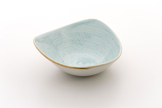 Churchill, Stonecast, Duck Egg,  Triangel Bowl, 18,5 cm, 37, cl