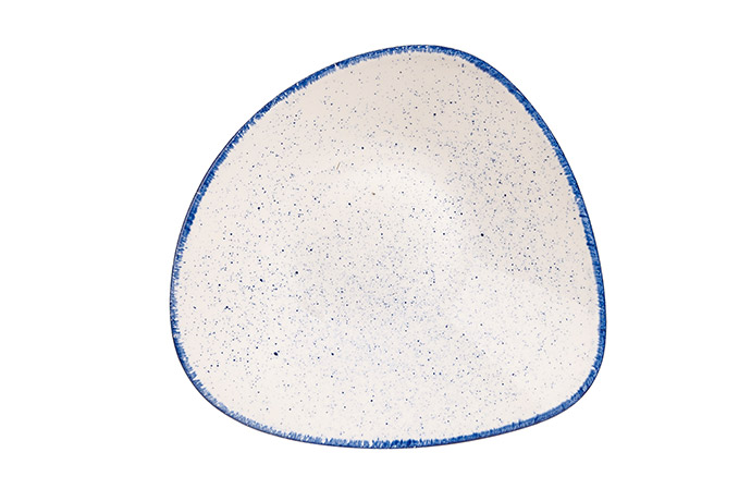 Churchill, Stonecast Hints, Blueberry Indigo, Triangel Bowl 24,8cm